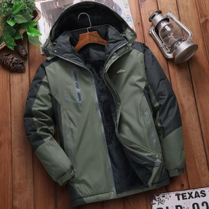Куртка зимняя мужская, арт МЖ189, цвет: тёмно-зелёный