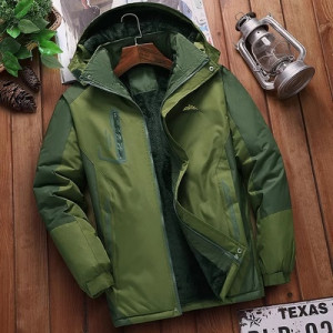 Куртка зимняя мужская, арт МЖ189, цвет: военный зелёный