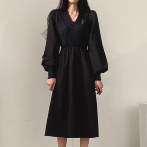 Платье женское, арт КЖ416, цвет: чёрный