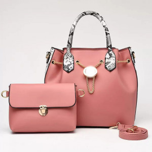 Набор сумок из 2 предметов, арт А144, цвет: розовый змея ОЦ