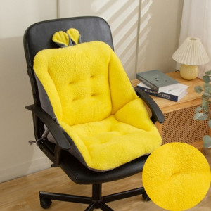 Подушка для сиденья, арт 24031,  цвет: жёлтый бархат ОЦ