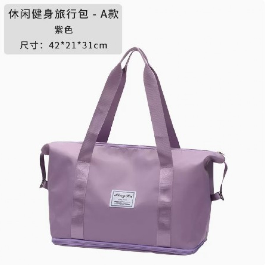 Дорожная сумка, арт СС3, цвет: фиолетовый ОЦ