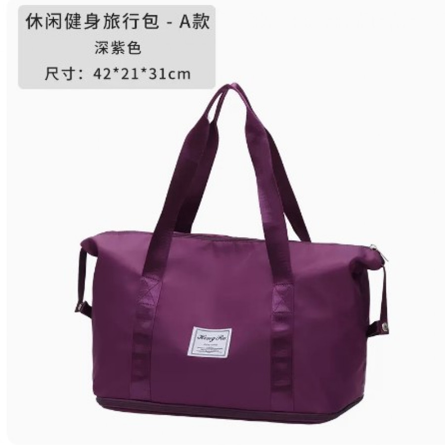 Дорожная сумка, арт СС3, цвет: тёмно-фиолетовый ОЦ