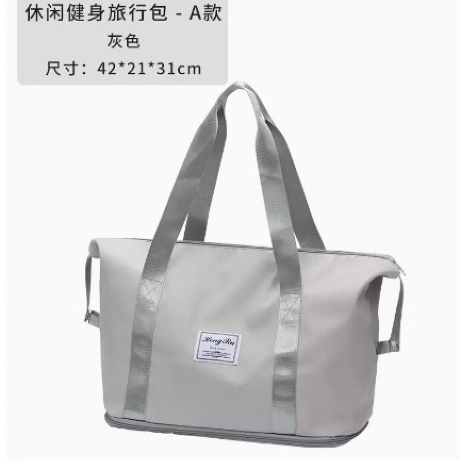 Дорожная сумка, арт СС3, цвет: серый ОЦ