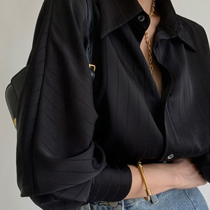Рубашка женская, арт КЖ265, цвет: чёрный