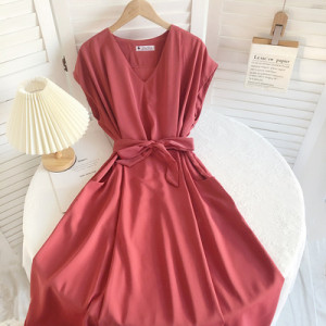 Платье женское, арт КЖ271, цвет:кирпично-красный