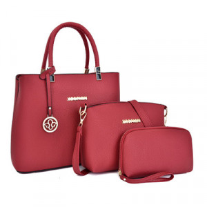 Набор сумок из 3 предметов, арт А107, цвет:красный ОЦ