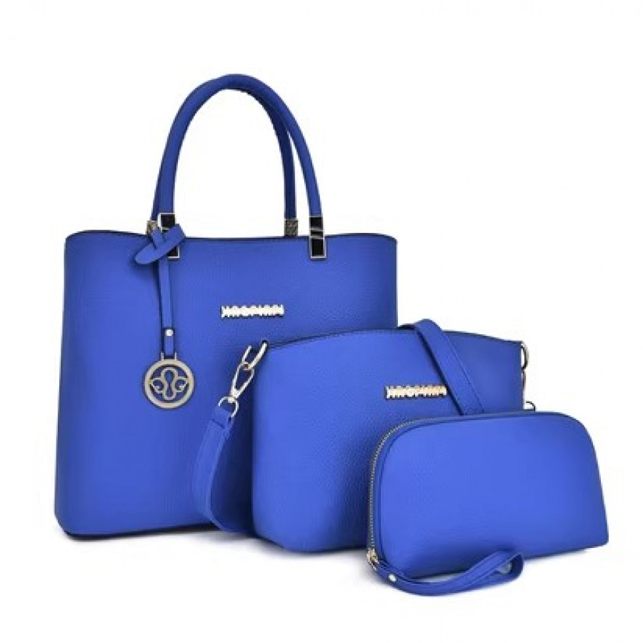 Набор сумок из 3 предметов, арт А107, цвет:синий ОЦ