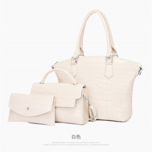 Набор сумок из 3 предметов, арт А109, цвет:белый