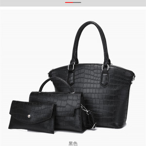 Набор сумок из 3 предметов, арт А109, цвет:чёрный