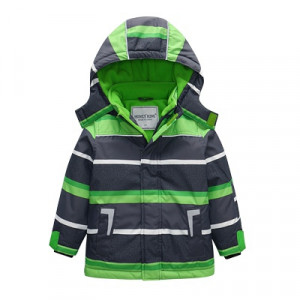 Куртка зимняя, арт КД183, цвет: зелёные полоски (кол-во ограничено)