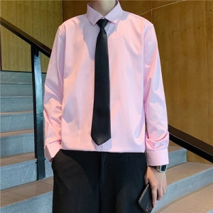 Рубашка молодежная мужская без галстука!, арт МЖ177, цвет:розовый