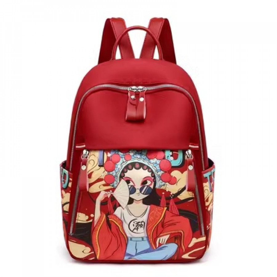 Рюкзак женский, арт Р117, цвет: красный ОЦ