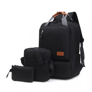 Рюкзак набор из 3 предметов, арт Р118, цвет: чёрный