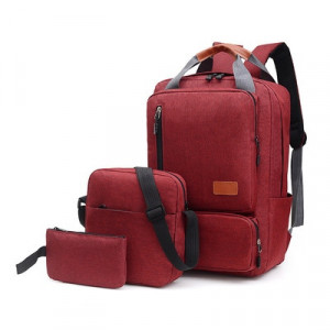 Рюкзак набор из 3 предметов, арт Р118, цвет: красный