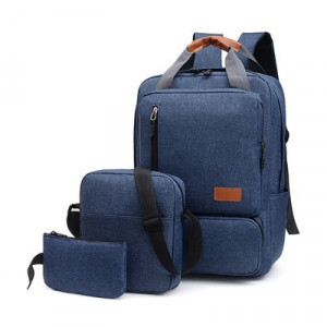 Рюкзак набор из 3 предметов, арт Р118, цвет: синий