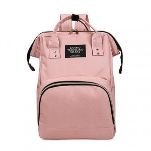 Сумка-рюкзак для мамы, арт Б305, цвет: розовая пудра ОЦ