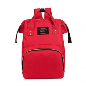 Сумка-рюкзак для мамы, арт Б305, цвет: красный ОЦ