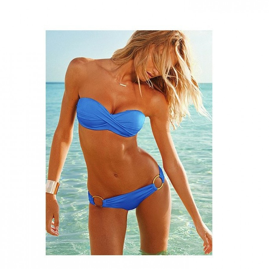 Купальник из 2 частей, арт КП12, цвет: королевский синий