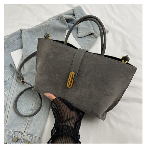 Набор сумок из 2 предметов, арт НБ94, цвет:серый замша