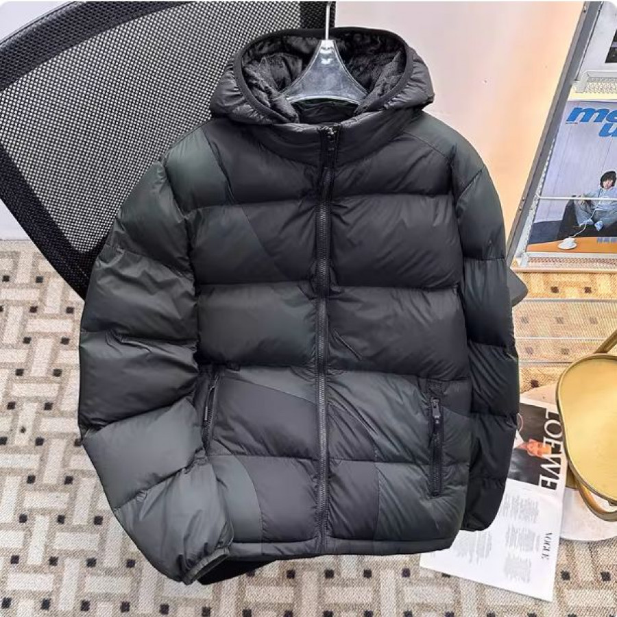 Куртка мужская, арт МВ3, цвет: черный-темно-зеленый