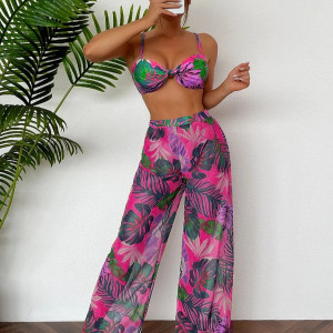 Купальник из 3 частей, арт КП17, цвет: роза