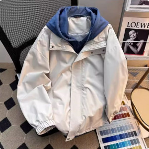 Куртка мужская, арт МВ10, цвет: абрикосово - синий