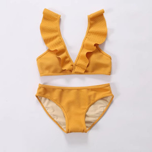 Купальник из 2 частей, арт КП20, цвет: жёлтый