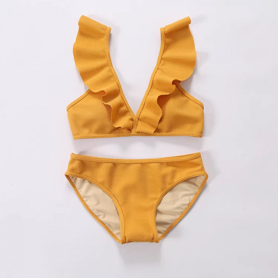 Купальник из 2 частей, арт КП20, цвет: жёлтый