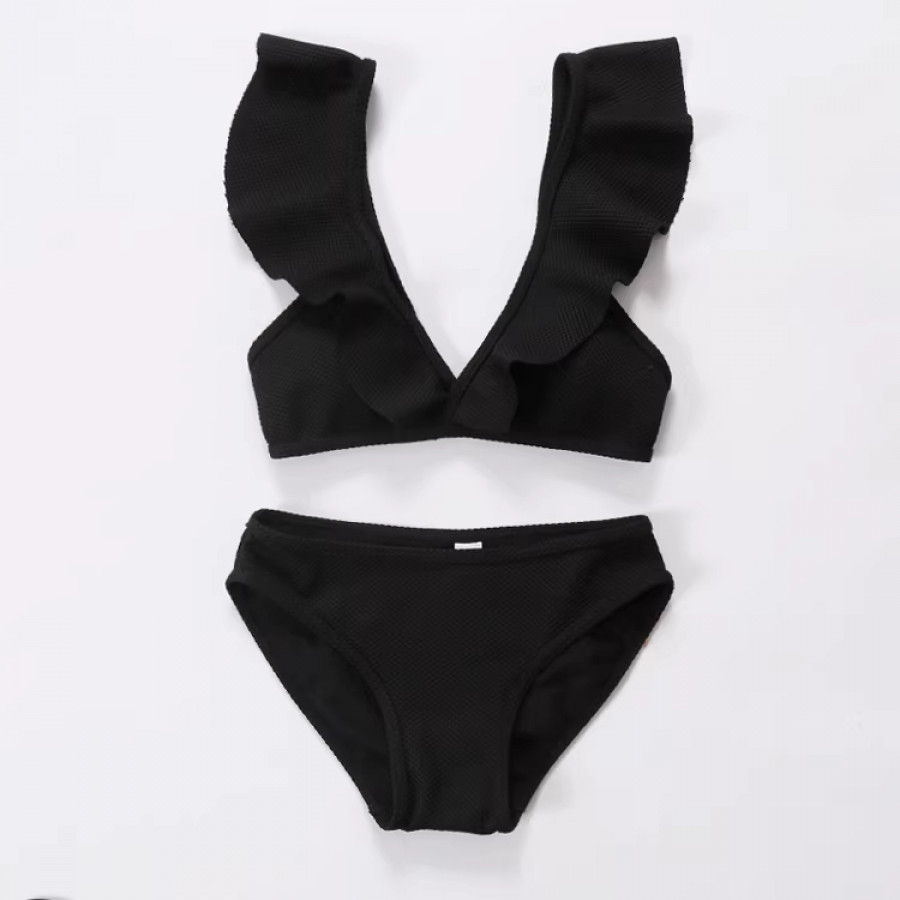 Купальник из 2 частей, арт КП20, цвет: чёрный