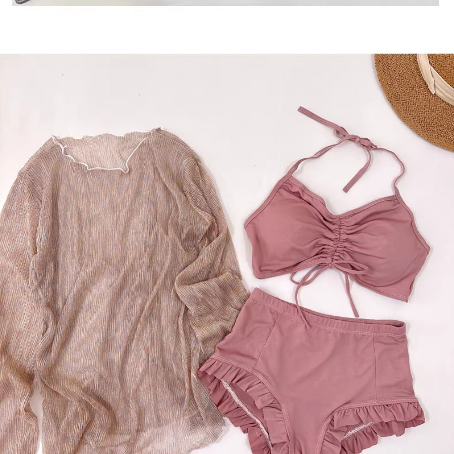 Купальник из 3 частей, арт КП21, цвет: розовый