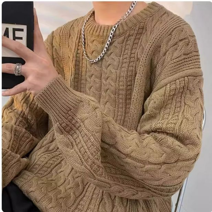 Свитер мужской, арт МТ1, цвет: хаки