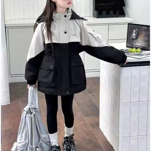 Куртка Парка подростковая арт КД280, цвет: чёрный