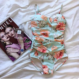 Купальник слитный, арт КП33, цвет: цветы