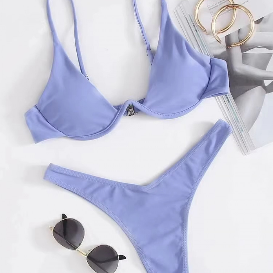 Купальник из 2 предметов, арт КП39, цвет: светло-фиолетовый