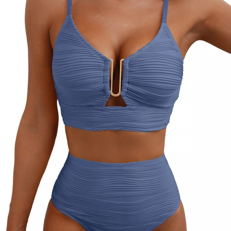 Купальник из 2 предметов, арт КП42, цвет: серо-голубой