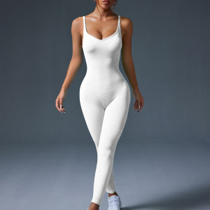 Комбинезон спортивный женский, арт ТП27, цвет: белый