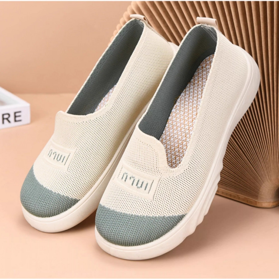 Мокасины женские арт ОБ330, цвет: бежевый